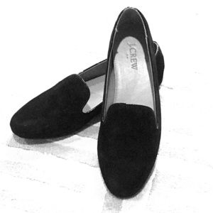 J.Crew Black Suede Flats